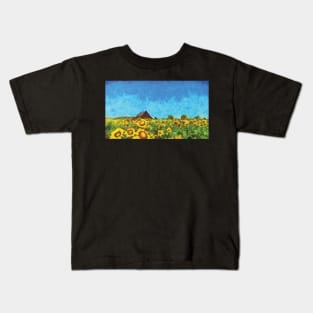 Sunflowers field Kids T-Shirt